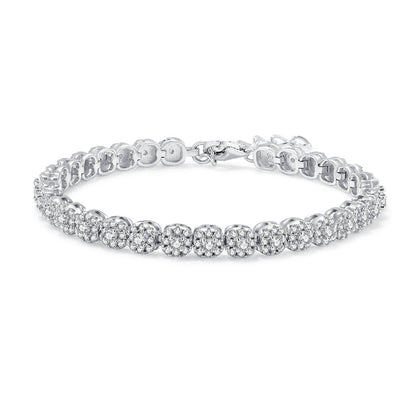 925 Sterling  Silver Tennis Bracelet 1