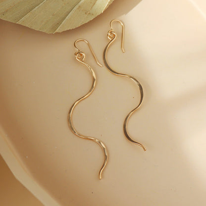 925 Sterling Silver Sidewinders Snake Shape Earring 2