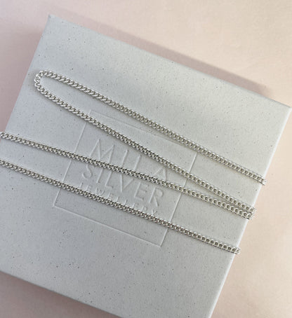 925 Sterling Silver Chain  Armor silver 2 mm, 3