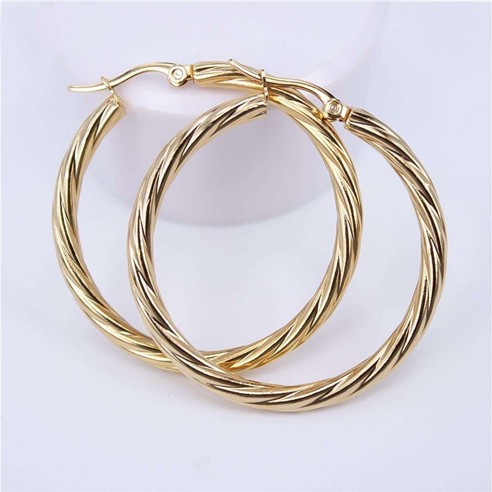 925 Sterling Silver Sara Gold Hoops 4