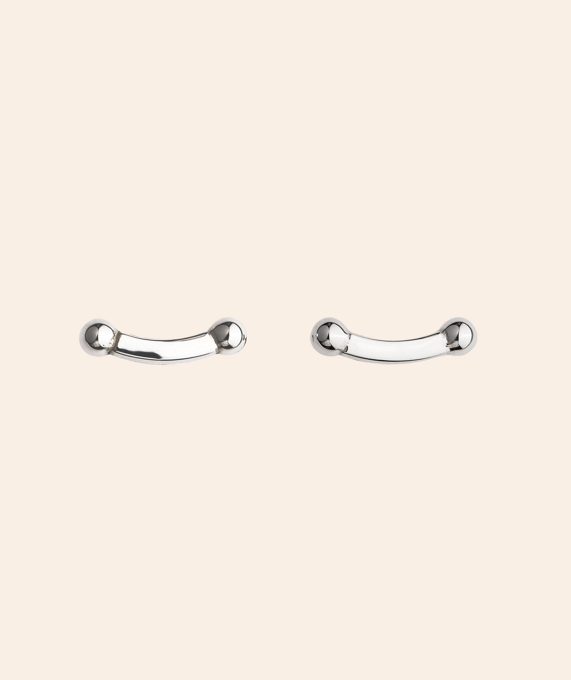 925 Sterling Silver Smile Ear Bounce, silver 1