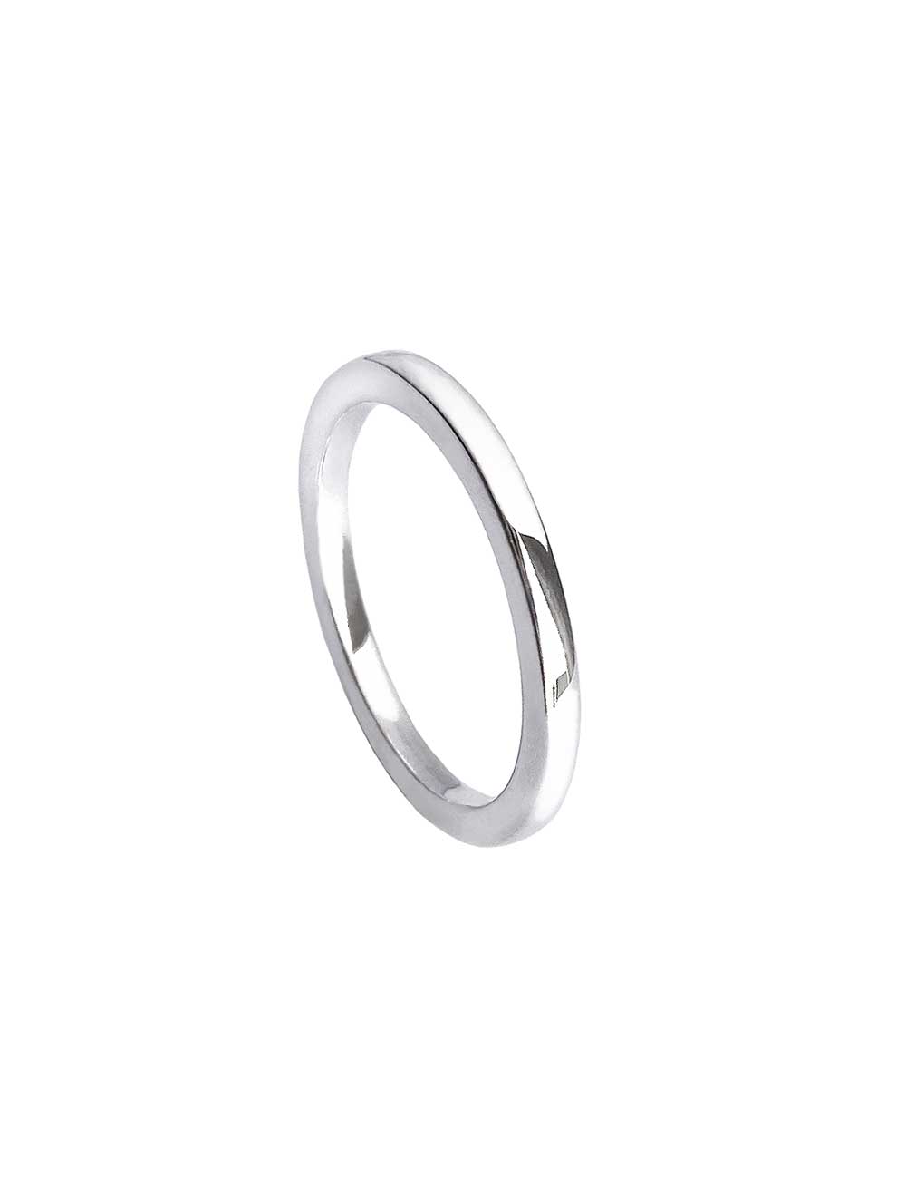 925 Sterling Silver Ring Silver, Straight Profile 1