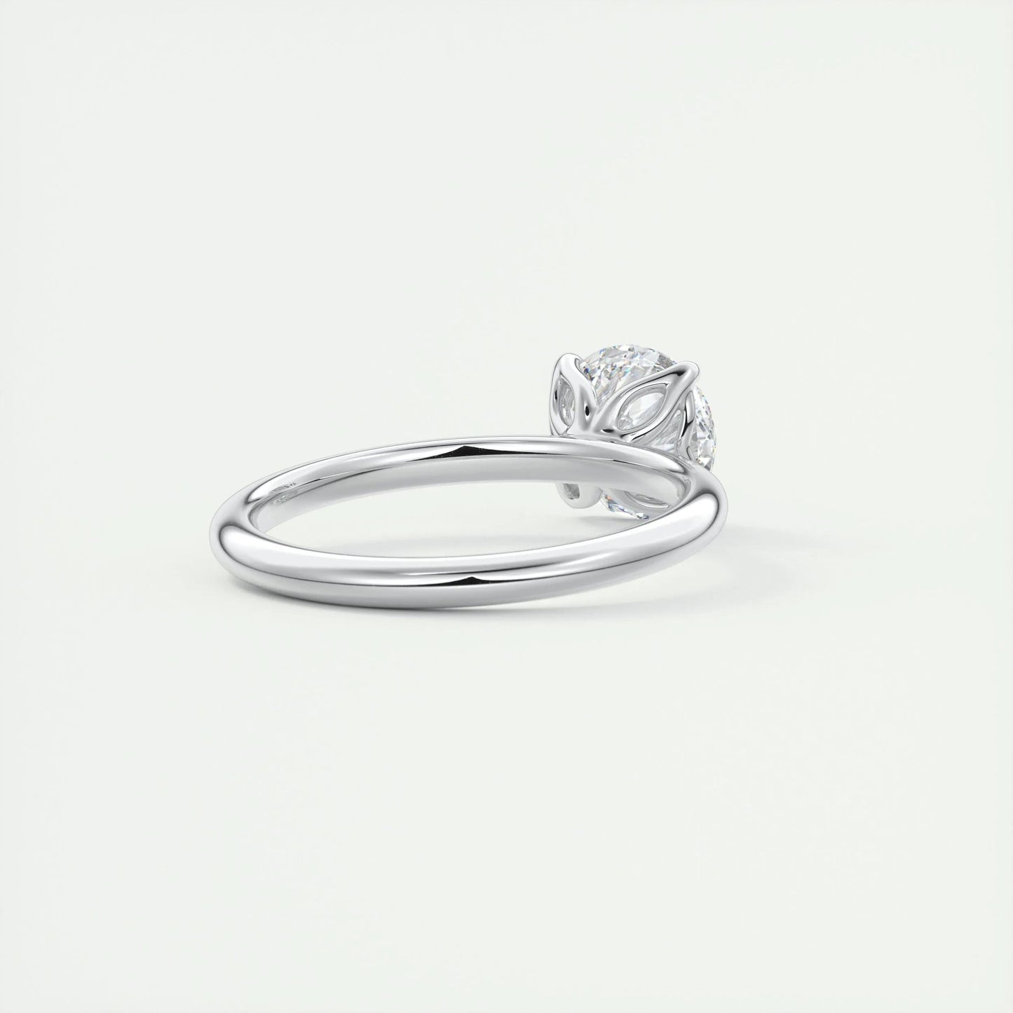 1.5 CT Round Solitaire CVD F/VS1 Diamond Engagement Ring 3