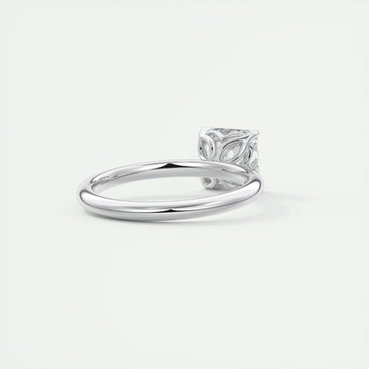 2 CT Asscher Solitaire CVD F/VS1 Diamond Engagement Ring 3