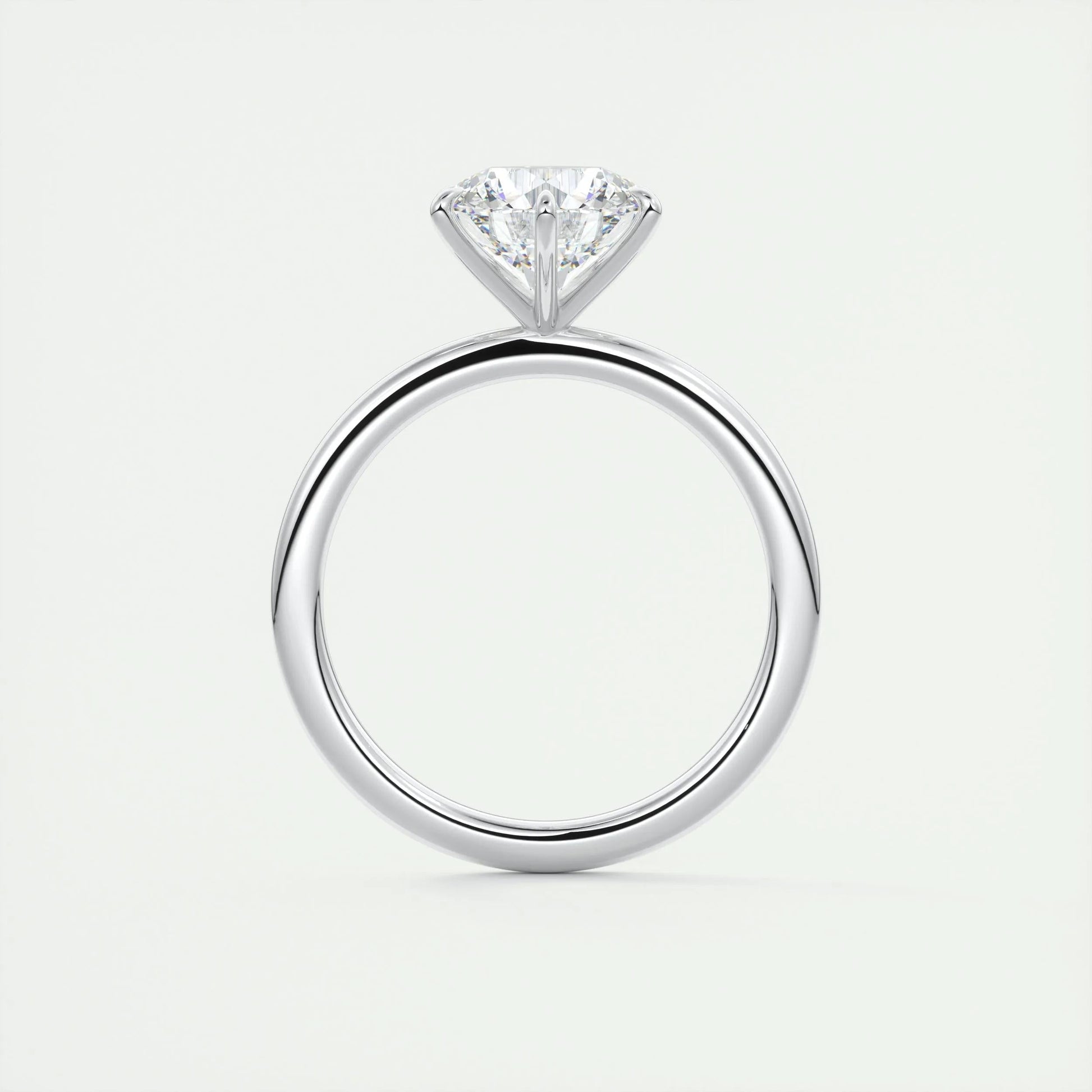 2 CT Round Solitaire CVD F/VS1 Diamond Engagement Ring 7