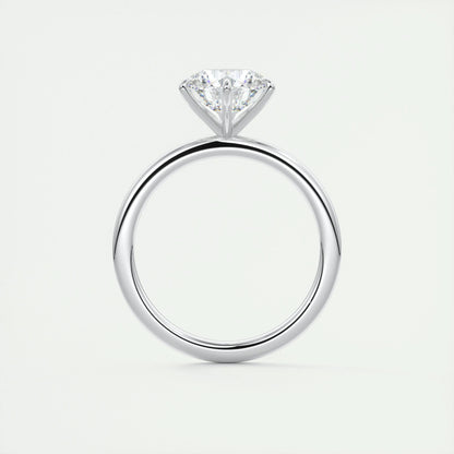 2 CT Round Solitaire CVD F/VS1 Diamond Engagement Ring 7