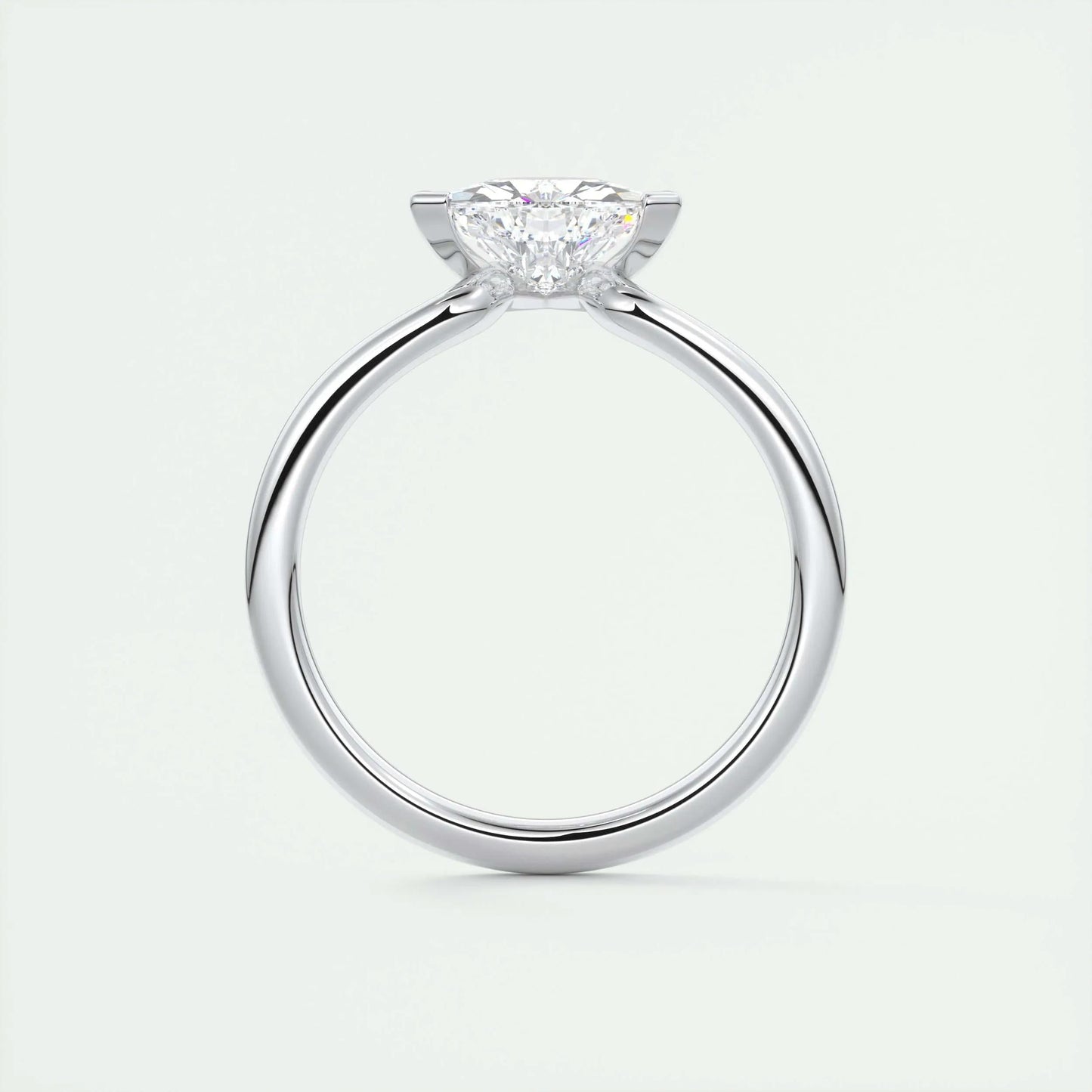 1.5 CT Trillion Solitaire CVD F/VS1 Diamond Engagement Ring 7