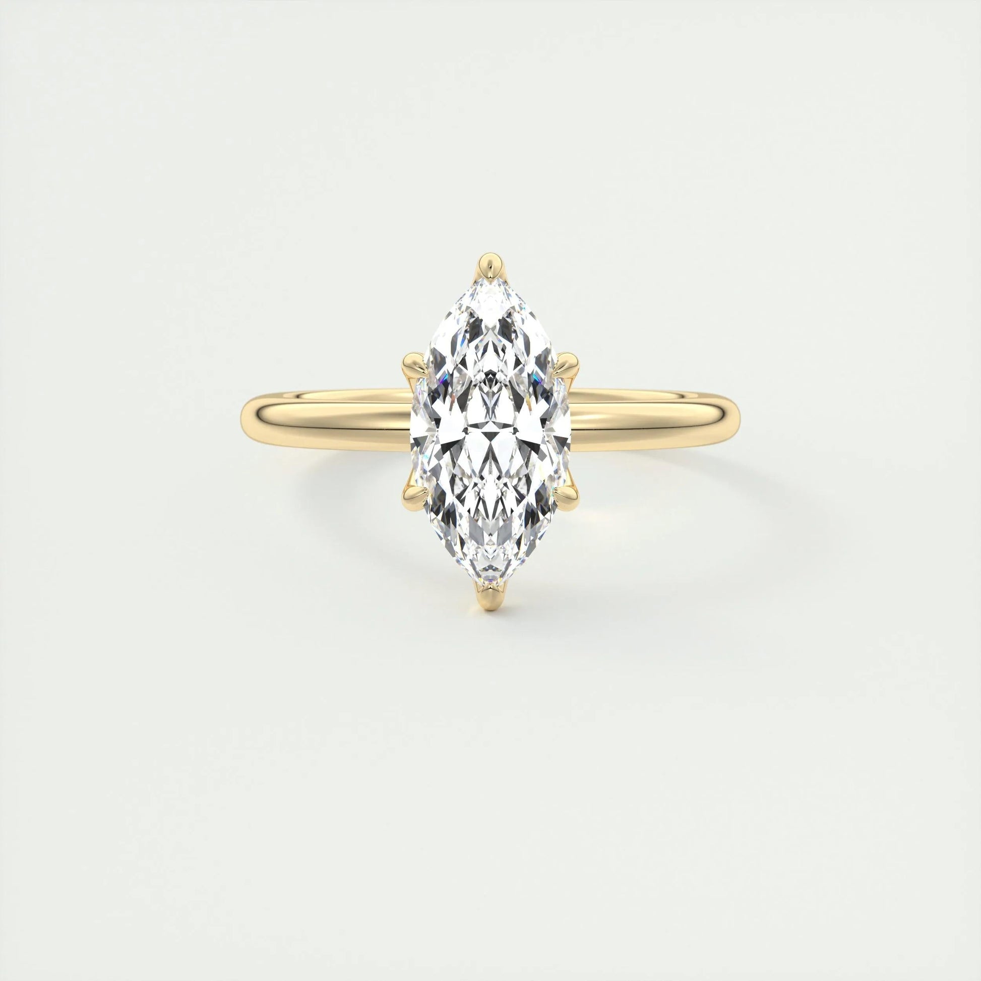 1.5 CT Marquise Solitaire CVD F/VS1 Diamond Engagement Ring 8