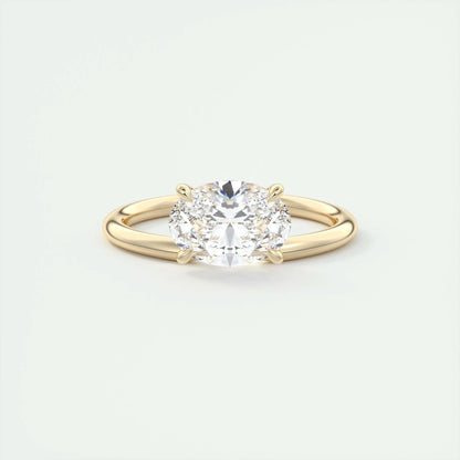 1.5 CT Oval Solitaire CVD F/VS1 Diamond Engagement Ring 8