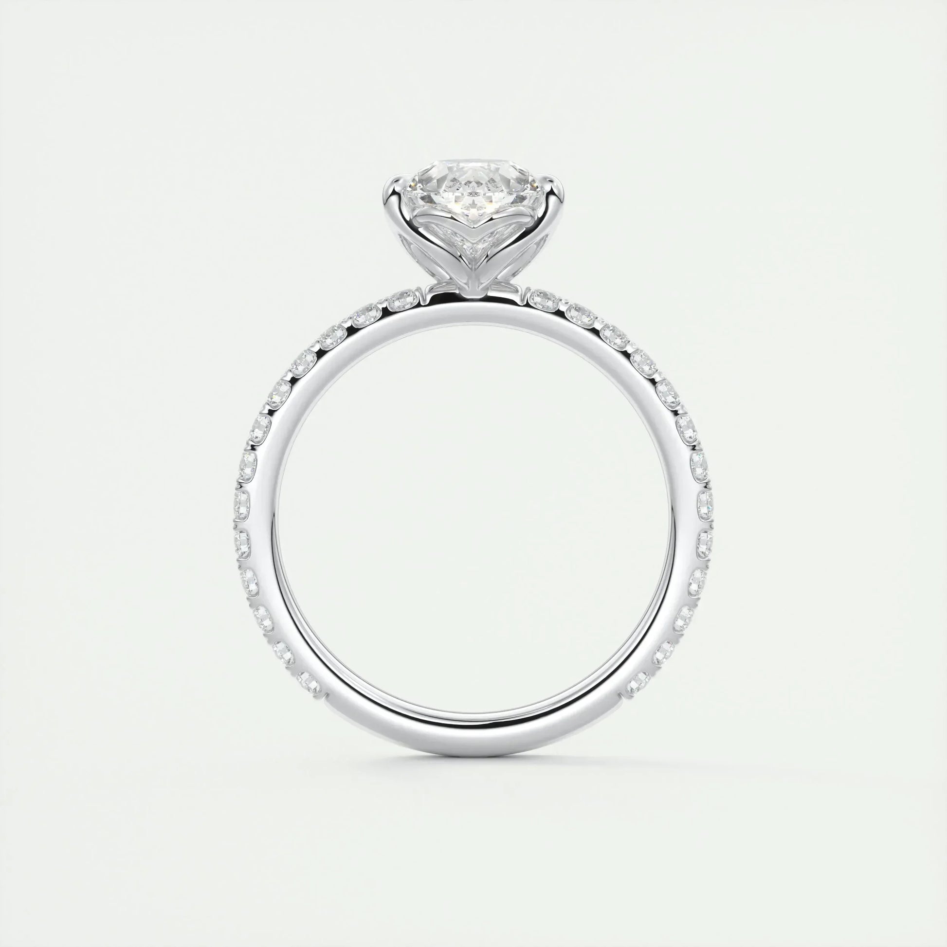 2 CT Pear Solitaire CVD F/VS1 Diamond Engagement Ring 7