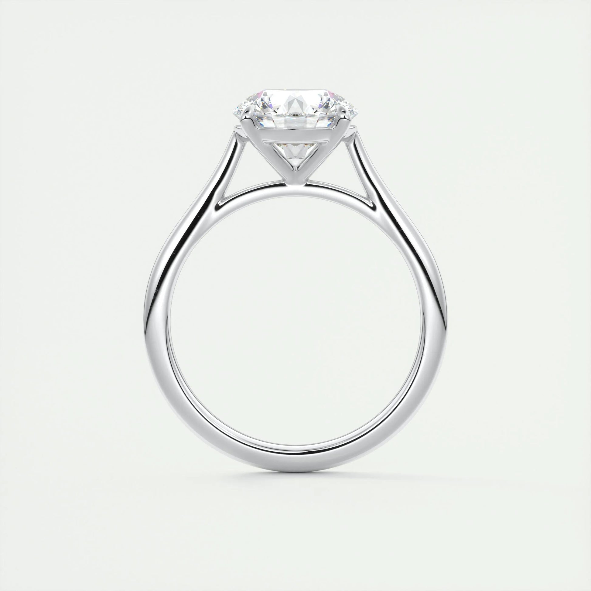 2 CT Round Solitaire CVD F/VS1 Diamond Engagement Ring 7