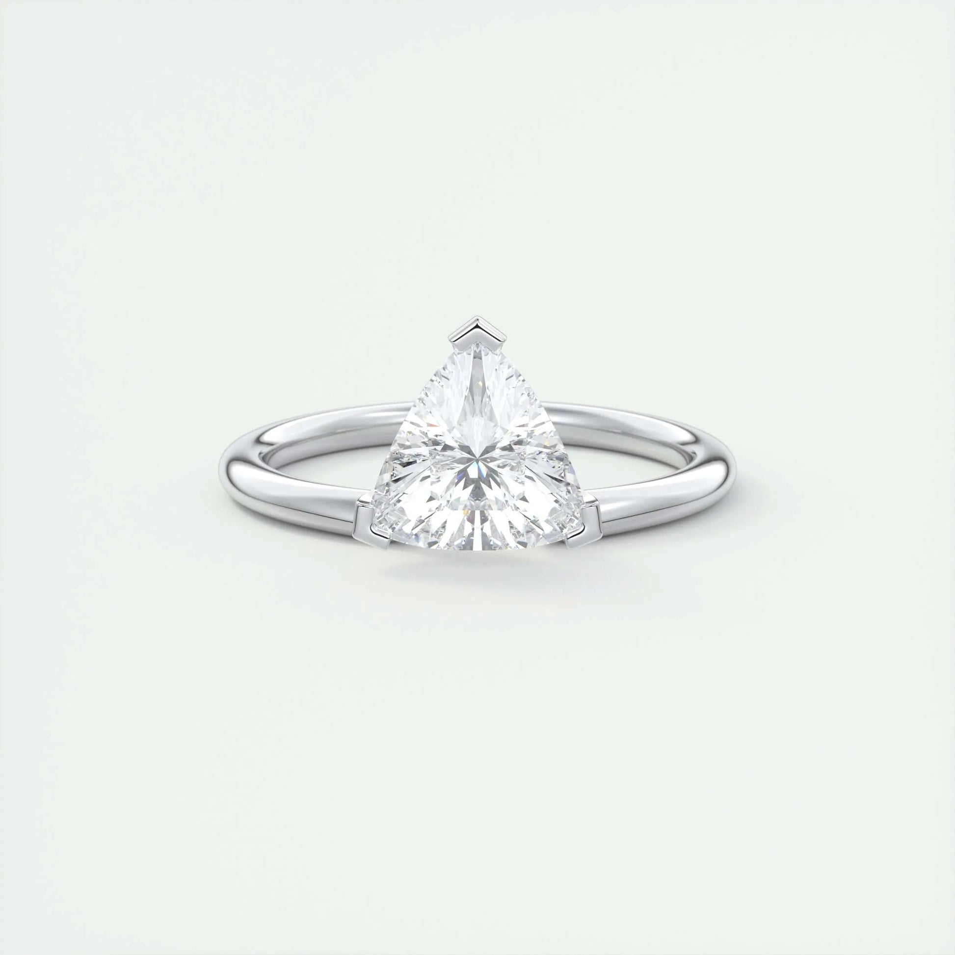 1.5 CT Trillion Solitaire CVD F/VS1 Diamond Engagement Ring 1