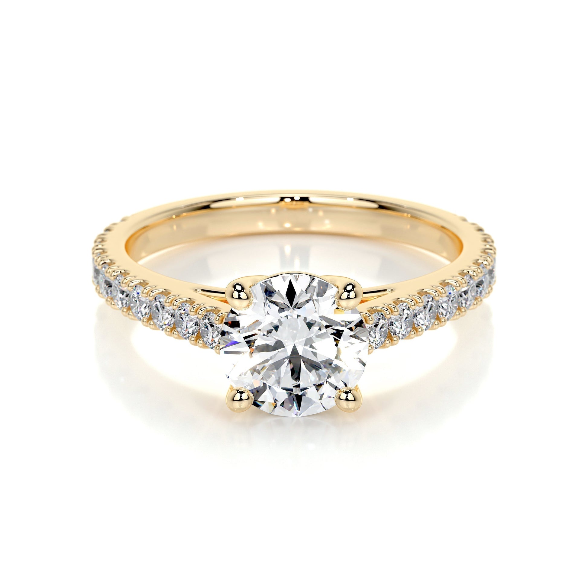 0.80 CT Round Solitaire CVD E/VS2 Diamond Engagement Ring 7