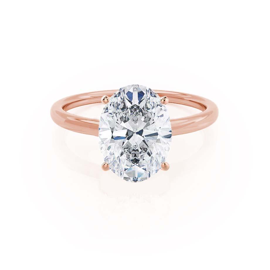 0.90 CT Oval Solitaire CVD F/VVS2 Diamond Engagement Ring 4