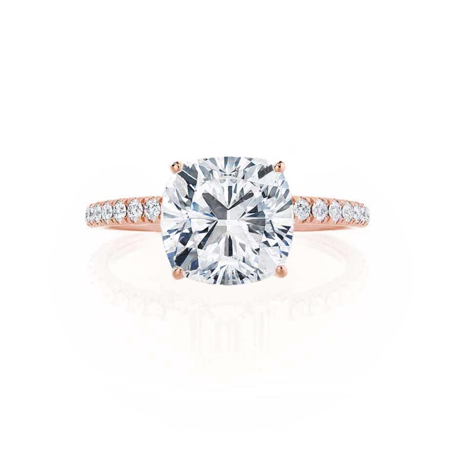 0.80 CT Cushion Solitaire CVD E/VS1 Diamond Engagement Ring 3